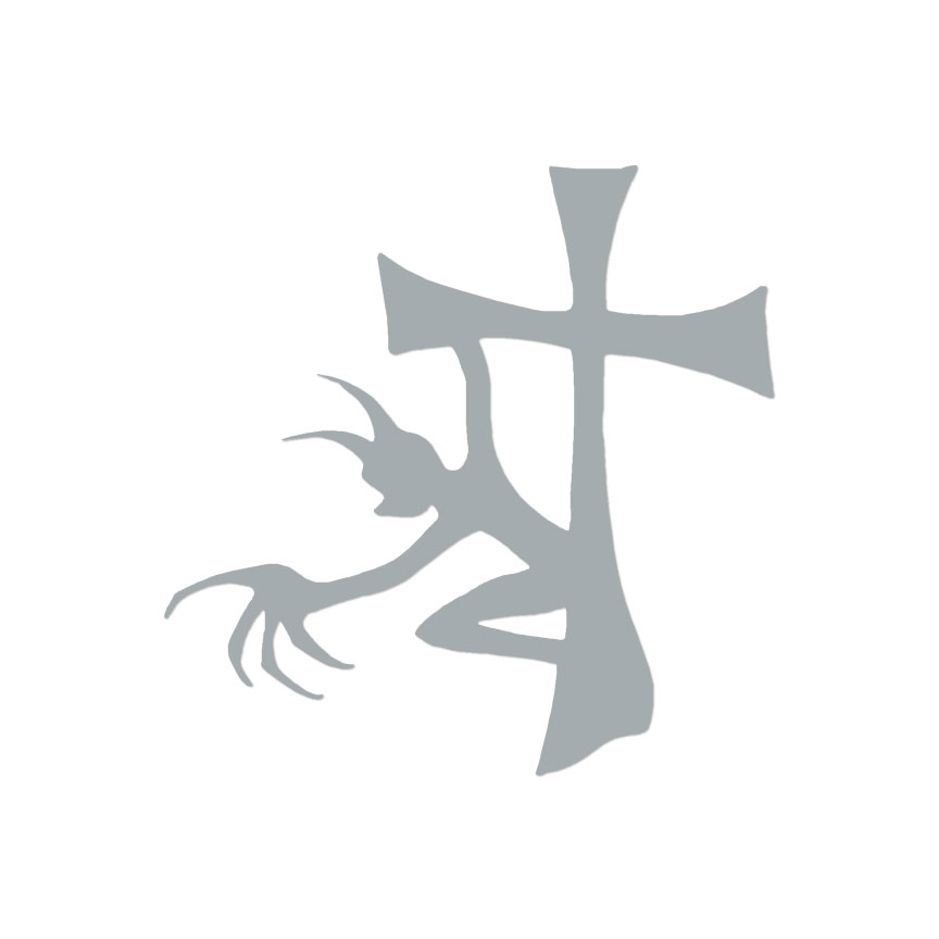 Demon Cross Devil - Vinyl Decal Sticker - Multiple Color & Sizes